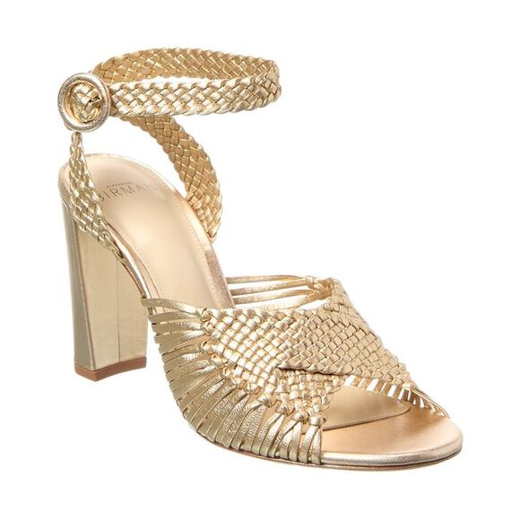 Alexandre Birman Ellie 90 Leather Sandal Gold